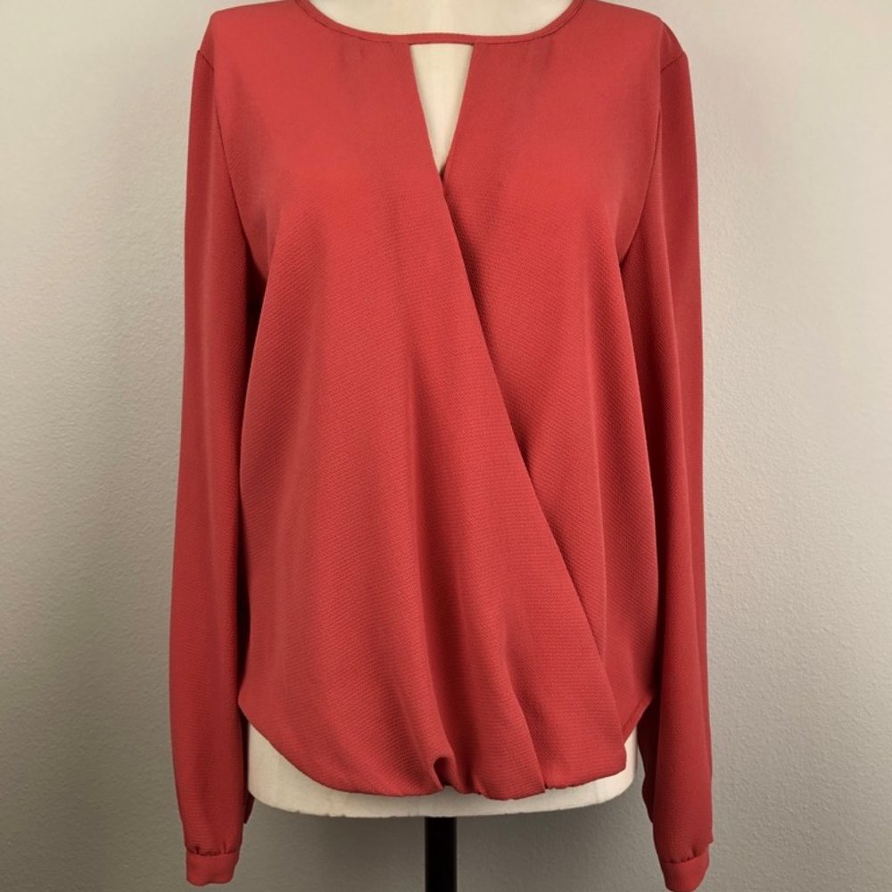 Nordstrom Chelsea 28 Faux Wrap Surplice Blouse